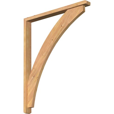 Thorton Craftsman Smooth Bracket W/ Offset Brace, Western Red Cedar, 3 1/2W X 36D X 44H